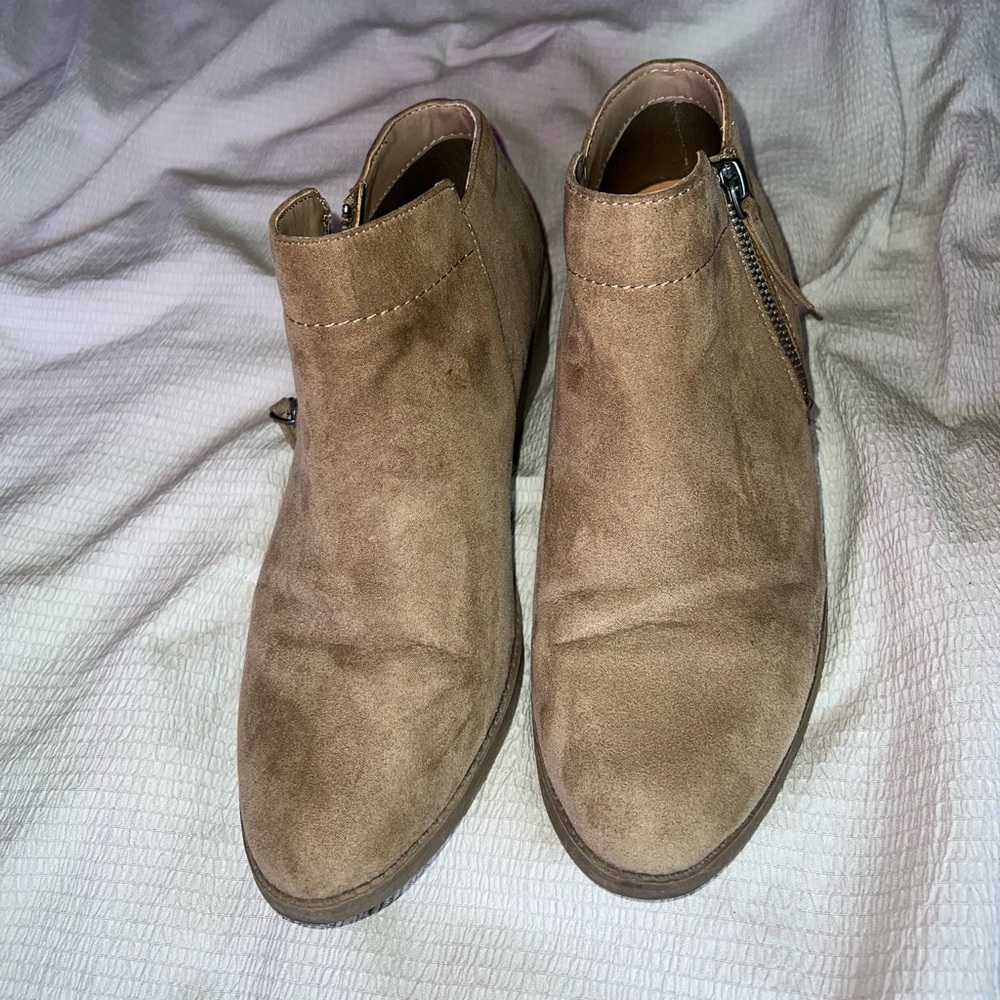 brown ankle booties